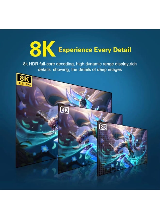 Android 14 Q2S TV Stick Dongle 8K WiFi 6 with 2GB RAM & 16GB Storage, Bluetooth 5.0, Voice-Control Remote, Smooth Streaming, Gaming-Ready Smart Media Player - Image 5